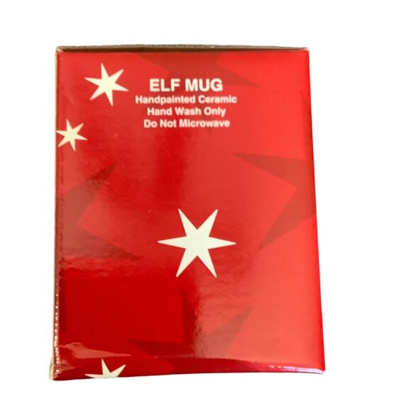 Vtg 1997 Celebrate The Season Christmas Ceramic Mug Elf Figurine Handle NEW NOS - Picture 7 of 8